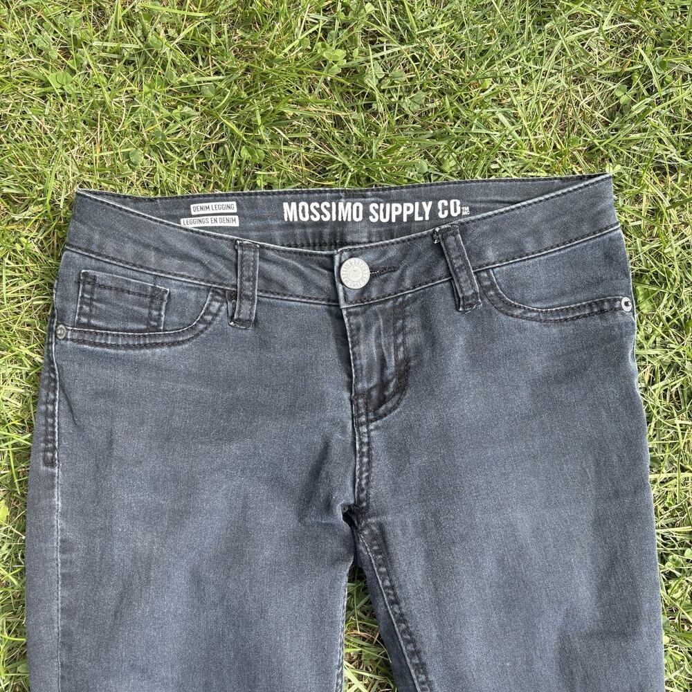 Mossimo Supply Co Juniors Size 3 Denim Black Jeans straight leg